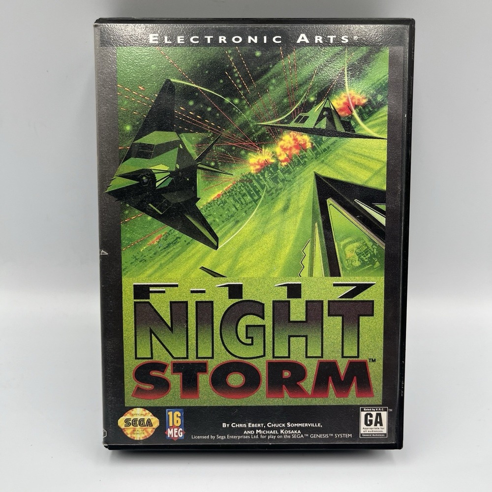 F-117 Night Storm‎ Sega Genesis 1993 Video Game with Manual